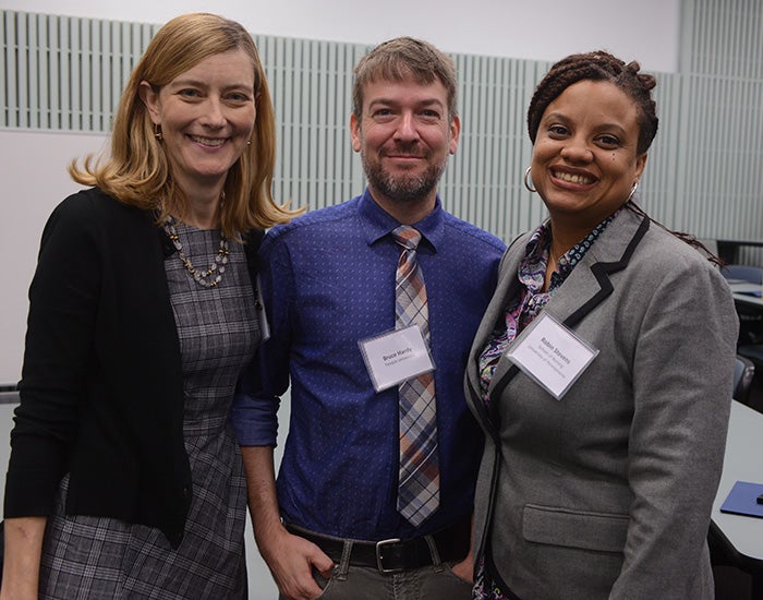 Kim Woolf, Bruce Hardy, and Robin Stevens